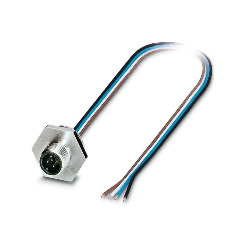 Phoenix Contact Sensor Actuator Cable Male 4 Way M12 to 4 Way Free Cable End 500mm 25V 1408415