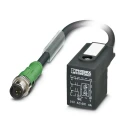 Phoenix Contact Sensor Actuator Cable Male 3 Way M12 to 3 Way DIN 43650 Form B, Polyurethane Jacket, 300 mm Length 1435137