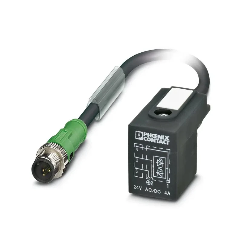 Phoenix Contact Sensor Actuator Cable Male 3 Way M12 to 3 Way DIN 43650 Form B, Polyurethane Jacket, 300 mm Length 1435137