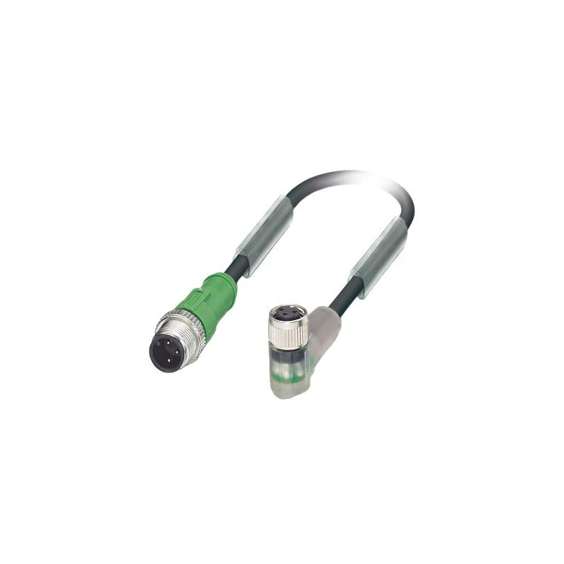 Phoenix Contact Sensor Actuator Cable 24V, 3 Contacts, Male M12 to Female M8, 1.5 m, Polyurethane Jacket 1694907
