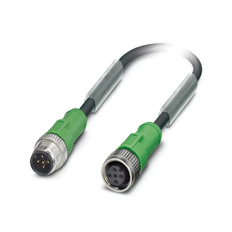 Phoenix Contact Sensor Actuator Cable Male 5 way Straight to Female 5 way Straight, 600 mm, 22AWG, Polyurethane 1681596