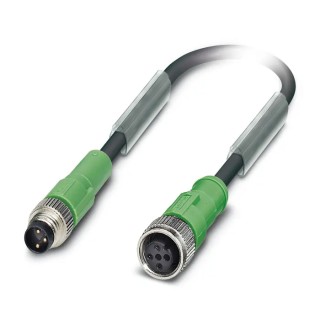 Phoenix Contact Sensor Actuator Cable Male 3 Way M8 to Female 3 Way M12, Polyurethane Jacket, 1.5m, 60V, Series SAC 1682320
