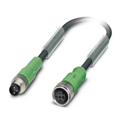 Phoenix Contact Sensor Actuator Cable Male 3 Way M8 to Female 3 Way M12, Polyurethane Jacket, 1.5m, 60V, Series SAC 1682320
