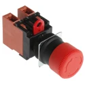 Omron Emergency Stop Push Button Panel Mount 22 mm Cutout 2 NC IP65 Twist Release A22E-S-02