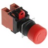 Omron Emergency Stop Push Button Panel Mount 22 mm Cutout 2 NC IP65 Twist Release A22E-S-02