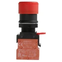 Omron Emergency Stop Push Button Panel Mount 22 mm Cutout 2 NC IP65 Twist Release A22E-S-02