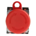 Omron Emergency Stop Push Button Panel Mount 22 mm Cutout 2 NC IP65 Twist Release A22E-S-02