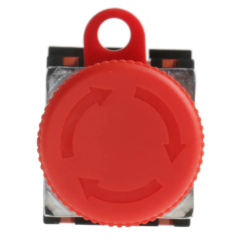 Omron Emergency Stop Push Button Panel Mount 22 mm Cutout 2 NC IP65 Twist Release A22E-S-02