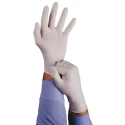 Ansell Beige Latex Disposable Gloves 0.12 mm Thickness Food Safe Chemical Resistant Powder-Free 100 Gloves 240mm 69318100