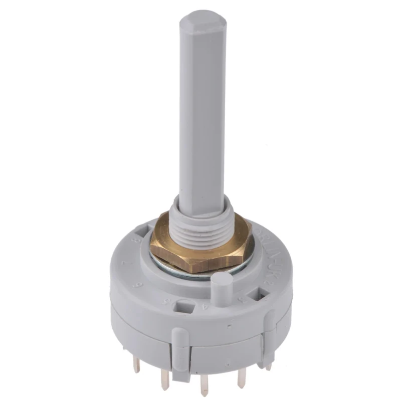 Lorlin 12 Position SPST Rotary Switch, 150mA, Solder Terminals, Panel Mount, Polyamide 66 Housing CK1044