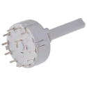 Lorlin 12 Position SPST Rotary Switch, 150mA, Solder Terminals, Panel Mount, Polyamide 66 Housing CK1044