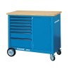 Gedore Portable Steel Workbench with Beechwood Top, 1000kg Load Capacity, 985mm Height, 1100mm Width, 550mm Length 6622830