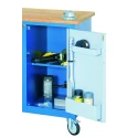 Gedore Portable Steel Workbench with Beechwood Top, 1000kg Load Capacity, 985mm Height, 1100mm Width, 550mm Length 6622830