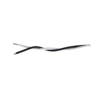 TE Connectivity 44A0121 Series White and Black Hook Up Wire 20 AWG 19/32 Strands 100 m Polyvinyl Fluoride 44A0121-20-0/9