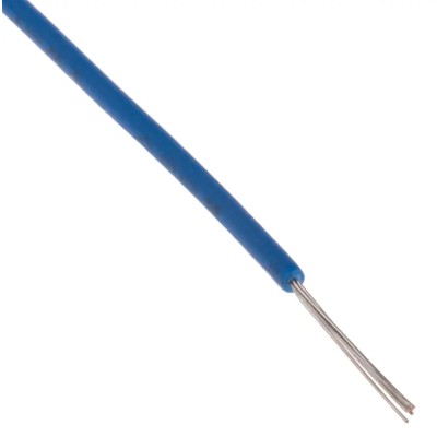 RS PRO Blue 0.08 mm² Hook Up Wire, 28 AWG, 7x0.12 mm Stranded Tinned Copper Conductor, 100 m Length, Modified 872-4432