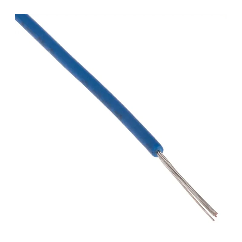 RS PRO Blue 0.08 mm² Hook Up Wire, 28 AWG, 7x0.12 mm Stranded Tinned Copper Conductor, 100 m Length, Modified 872-4432
