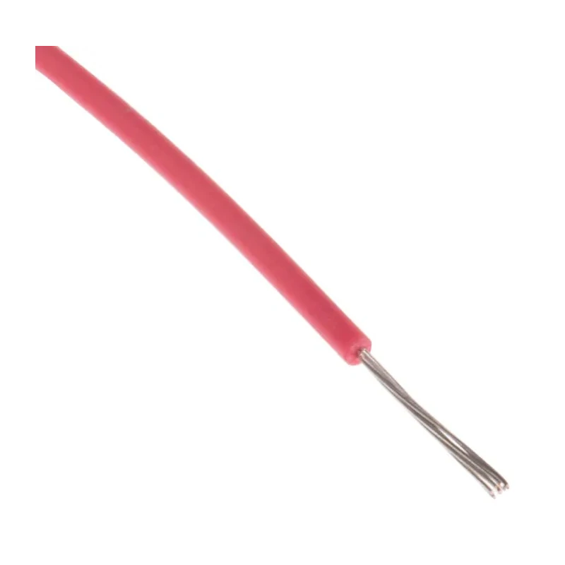 RS PRO Red 0.08 mm² Hook Up Wire, 28 AWG, 7/0.12 mm Core Strands, 100 m, Modified Polyphenylene Ether 872-4439
