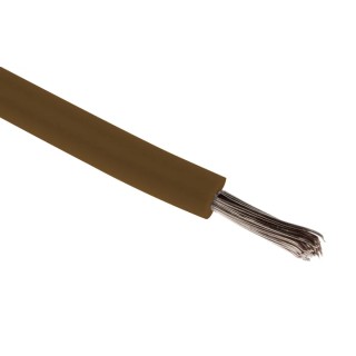 RS PRO Brown 0.33 mm² Hook Up Wire, 22 AWG, 7/0.12 mm Core Strands, 100 m Length, Modified Polyphenylene Ether 872-4521