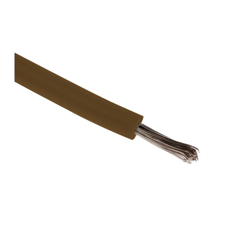 RS PRO Brown 0.33 mm² Hook Up Wire, 22 AWG, 7/0.12 mm Core Strands, 100 m Length, Modified Polyphenylene Ether 872-4521