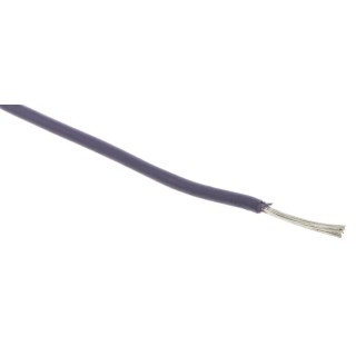 RS PRO Purple 0.33 mm² Hook Up Wire, 22 AWG, 17/0.16 mm strands, 100 m Length, Polyethylene Jacket, 300V, UL 3266 872-5322