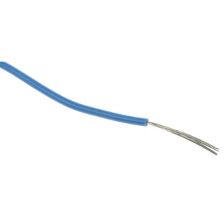 RS PRO Blue 0.33 mm² Hook Up Wire, 22 AWG, 17/0.16 mm Core Strands, 1.58 mm Diameter, 100 m Length, Polyethylene 872-5296