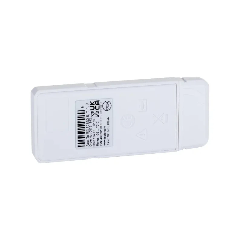 Testo 184-T2 Temperature Data Logger, NFC, USB, ±0.5°C Accuracy, IP67 Rated, Battery Powered 0572 1842