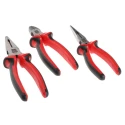RS PRO 3-Piece Chrome Molybdenum Steel Plier Set with Soft-Grip Handles and Induction Hardened Jaws 875-5815