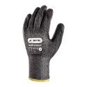Skytec Ninja Knight Black Fibreglass Polyethylene Cut Resistant Work Gloves Size 8 Nitrile Coating SKY27