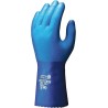 Showa 281 TEMRES Blue Nylon Work Gloves Size 9 Aqua Polymer Coating SHO281