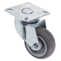RS PRO Swivel Castor with 63 mm Rubber Wheel, 18 kg Load Capacity, Zinc Plated Steel Body 289-2839