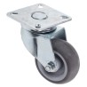 RS PRO Swivel Castor with 63 mm Rubber Wheel, 18 kg Load Capacity, Zinc Plated Steel Body 289-2839