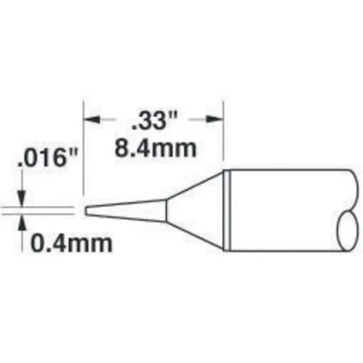 Metcal 0.4 mm Conical 8.4 mm Soldering Iron Tip STTC-022 for MX-RM3E MX-H1-AV