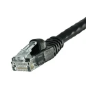 Cinch Cat6 Unshielded Unscreened Ethernet Cable 7.6m Black PVC 