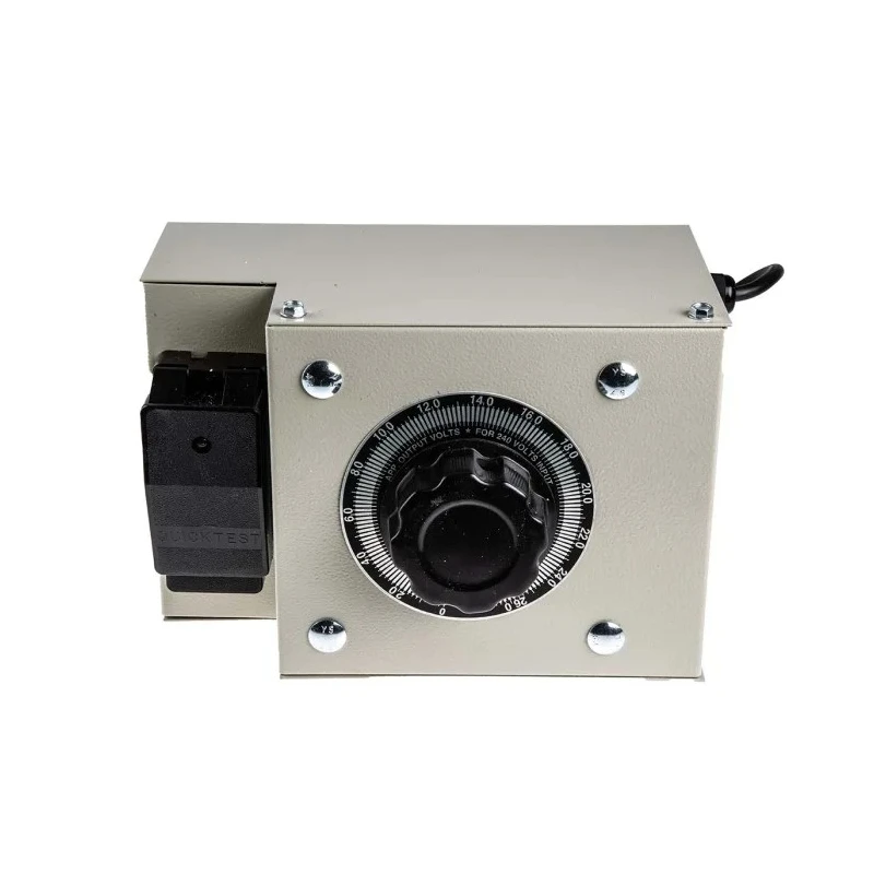 RS PRO 1 Phase Variac Transformer 1.2 kVA 240 V AC Manual Operation Wire Termination 5 A 60 Hz 280mm x 200mm x 890-2866