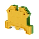 RS PRO Earth Terminal Block Green Yellow, 8kV Voltage, 0.2-10 mm² Cable CSA, 1-Level Screw Termination 872-5621