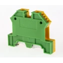 RS PRO Earth Terminal Block Green Yellow, 8kV Voltage, 0.2-10 mm² Cable CSA, 1-Level Screw Termination 872-5621