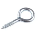 RS PRO Steel Zinc-Plated Steel Eye Hook 45mm Length 10mm Eye Diameter 884-2477