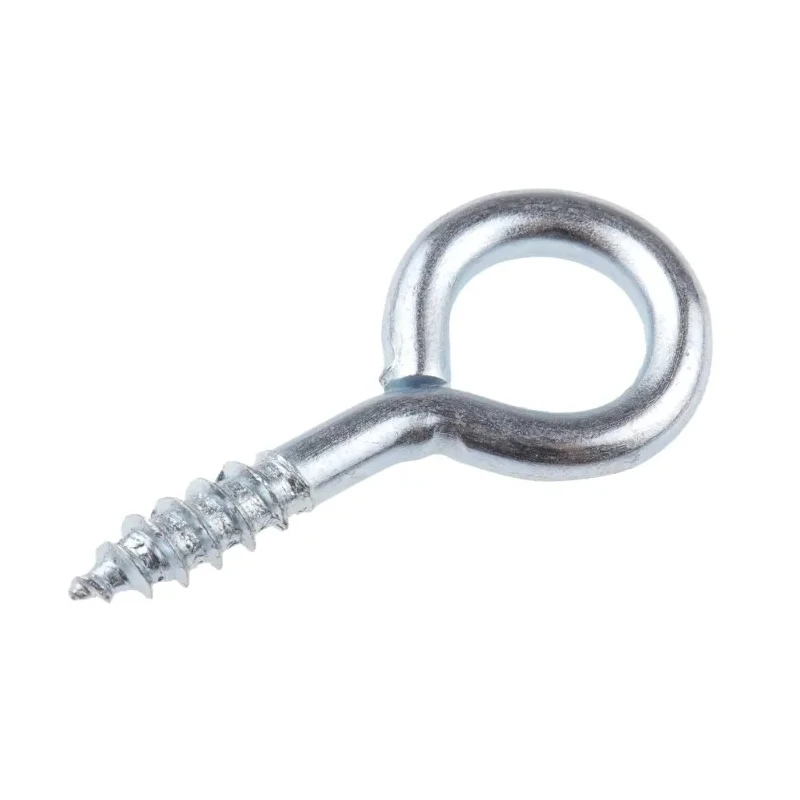 RS PRO Steel Zinc-Plated Steel Eye Hook 45mm Length 10mm Eye Diameter 884-2477
