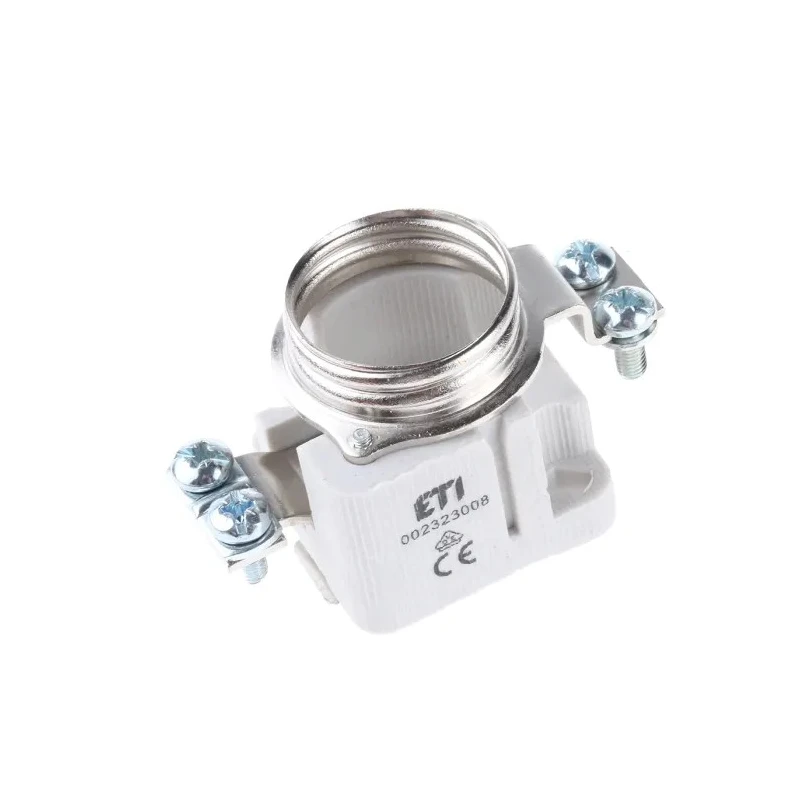 ETI 63A Bottle Fuse Holder, 1P-Pole for D03 Fuse Size, 500V ac, Plastic Body, Silver Plated Brass Contact 2323008