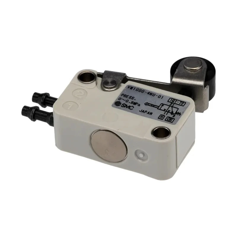 SMC Roller Lever Pneumatic Manual Control Valve 3/2 Function, Side Port, 0.8 MPa, PBT Body VM1000