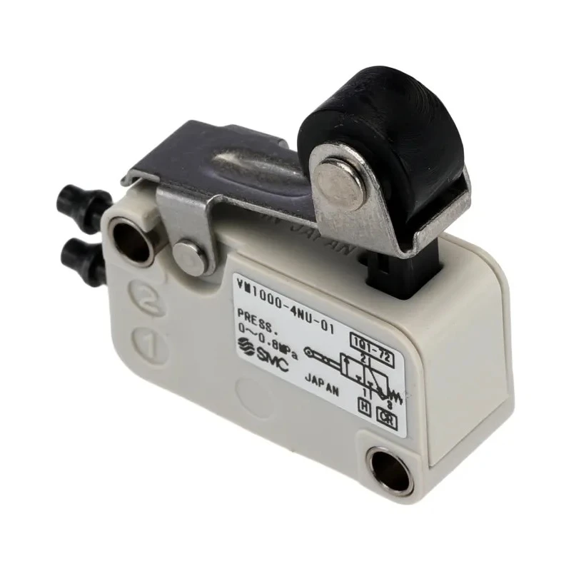 SMC Roller Lever Pneumatic Manual Control Valve 3/2 Function, Side Port, 0.8 MPa, PBT Body VM1000