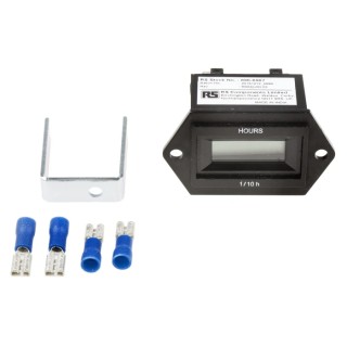 RS PRO Hour Meter Digital Counter 6 Digit LCD 85-265V AC Panel Mount 50Hz 896-6967