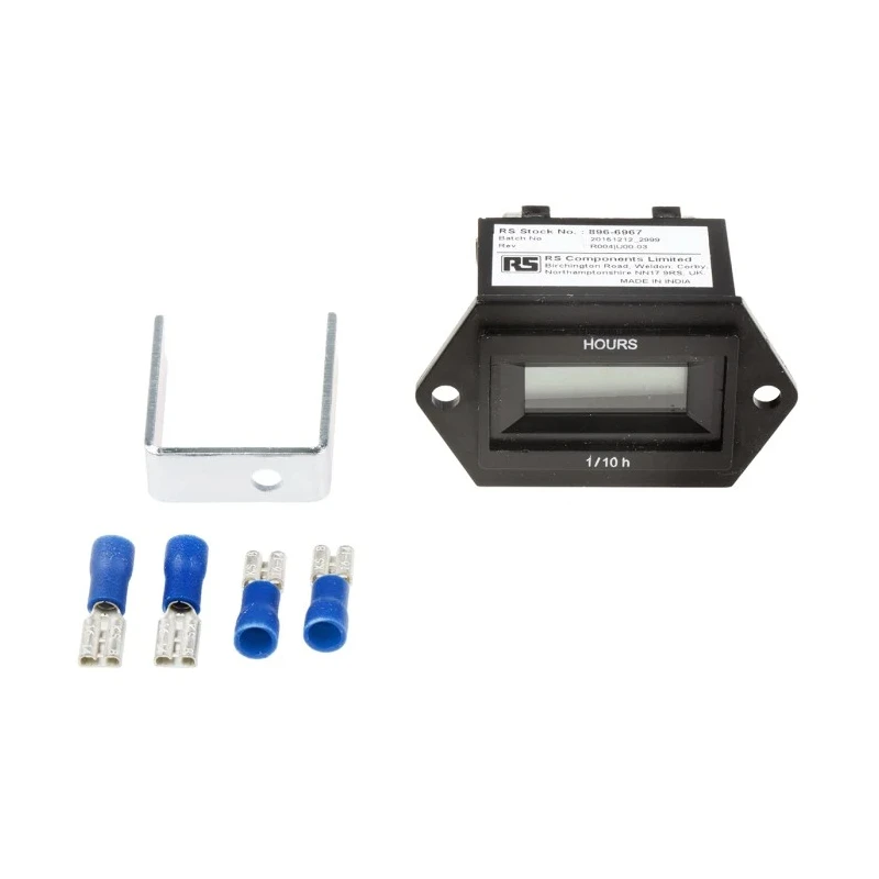 RS PRO Hour Meter Digital Counter 6 Digit LCD 85-265V AC Panel Mount 50Hz 896-6967