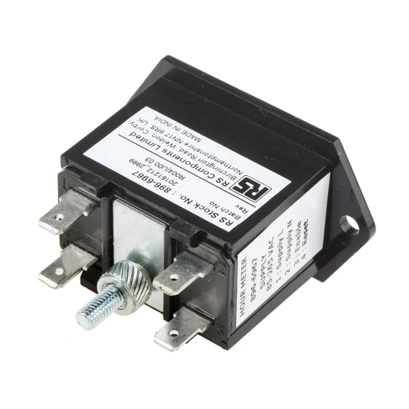 RS PRO Hour Meter Digital Counter 6 Digit LCD 85-265V AC Panel Mount 50Hz 896-6967