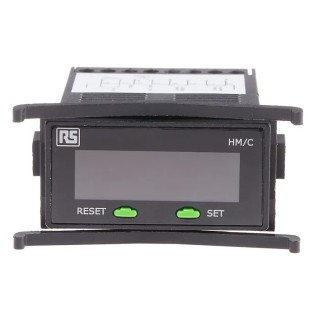RS PRO Digital Wrench Counter, 7 Digit LCD Display, 30V DC, Flush Panel Mount 896-6992