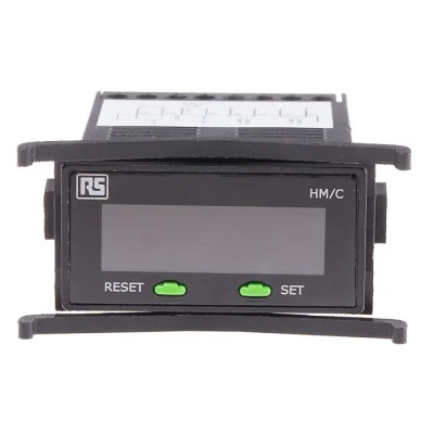 RS PRO Digital Wrench Counter, 7 Digit LCD Display, 30V DC, Flush Panel Mount 896-6992