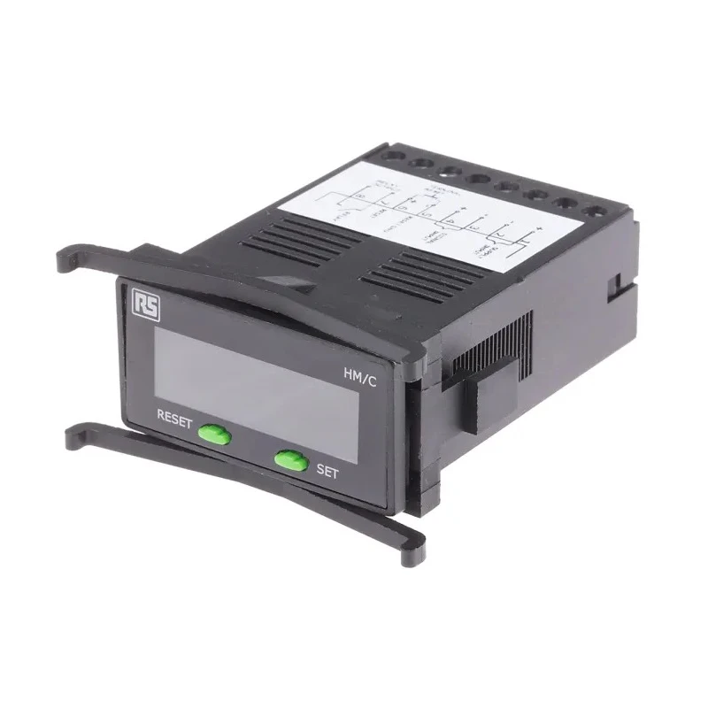 RS PRO Digital Wrench Counter, 7 Digit LCD Display, 30V DC, Flush Panel Mount 896-6992