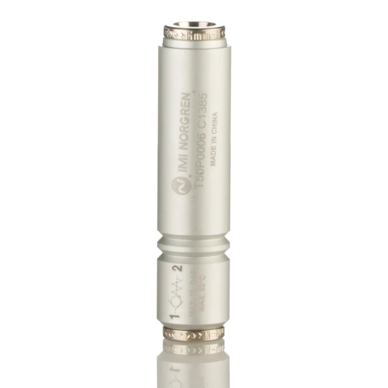 Norgren Pneumatic Non Return Valve 16 bar Tube-to-Tube Aluminium Body T50P0006