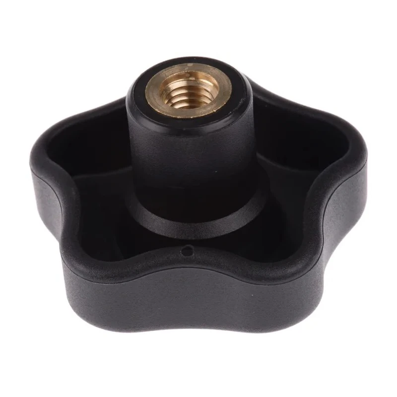 Elesa Black Fibreglass Reinforced Polyamide Technopolymer Multiple Lobes Clamping Knob M10 Thread Size 26mm Thread 70013