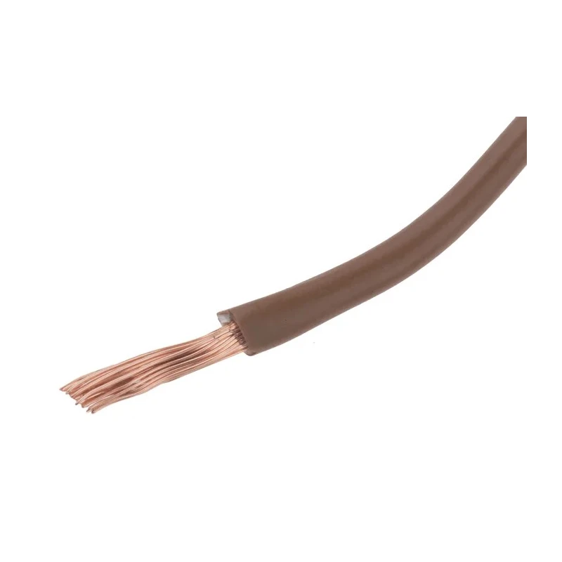 RS PRO Brown 1.5 mm² 16 AWG H07V-K Hook Up Wire, 27x0.25 mm Strands, 100 m Length, 750 V, Polyvinyl Chloride 902-8391